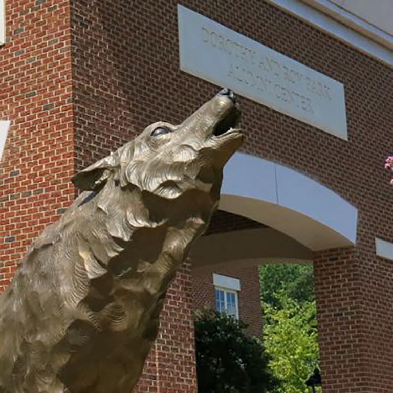 Wolfpack Statue at NCSU Campus 
